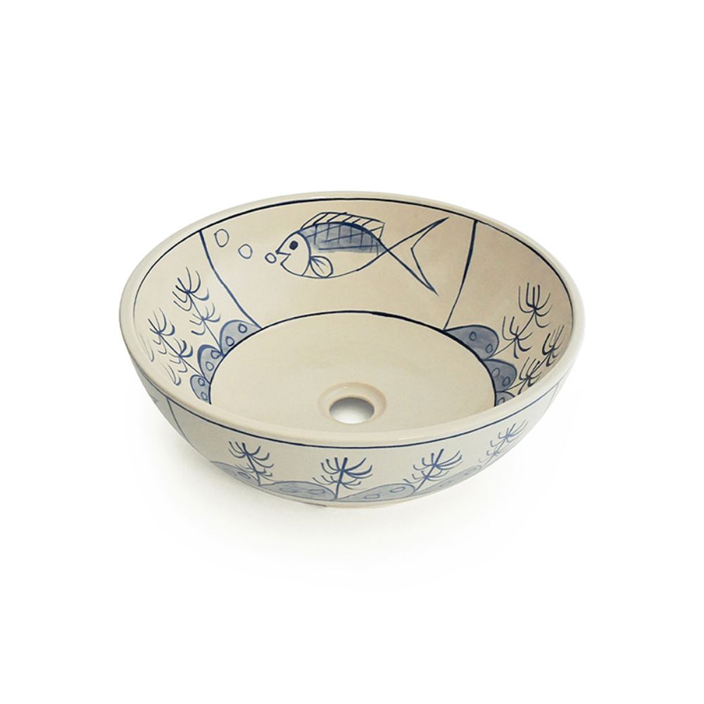 Chậu lavabo đặt bàn Kanly gốm mỹ thuật GV102