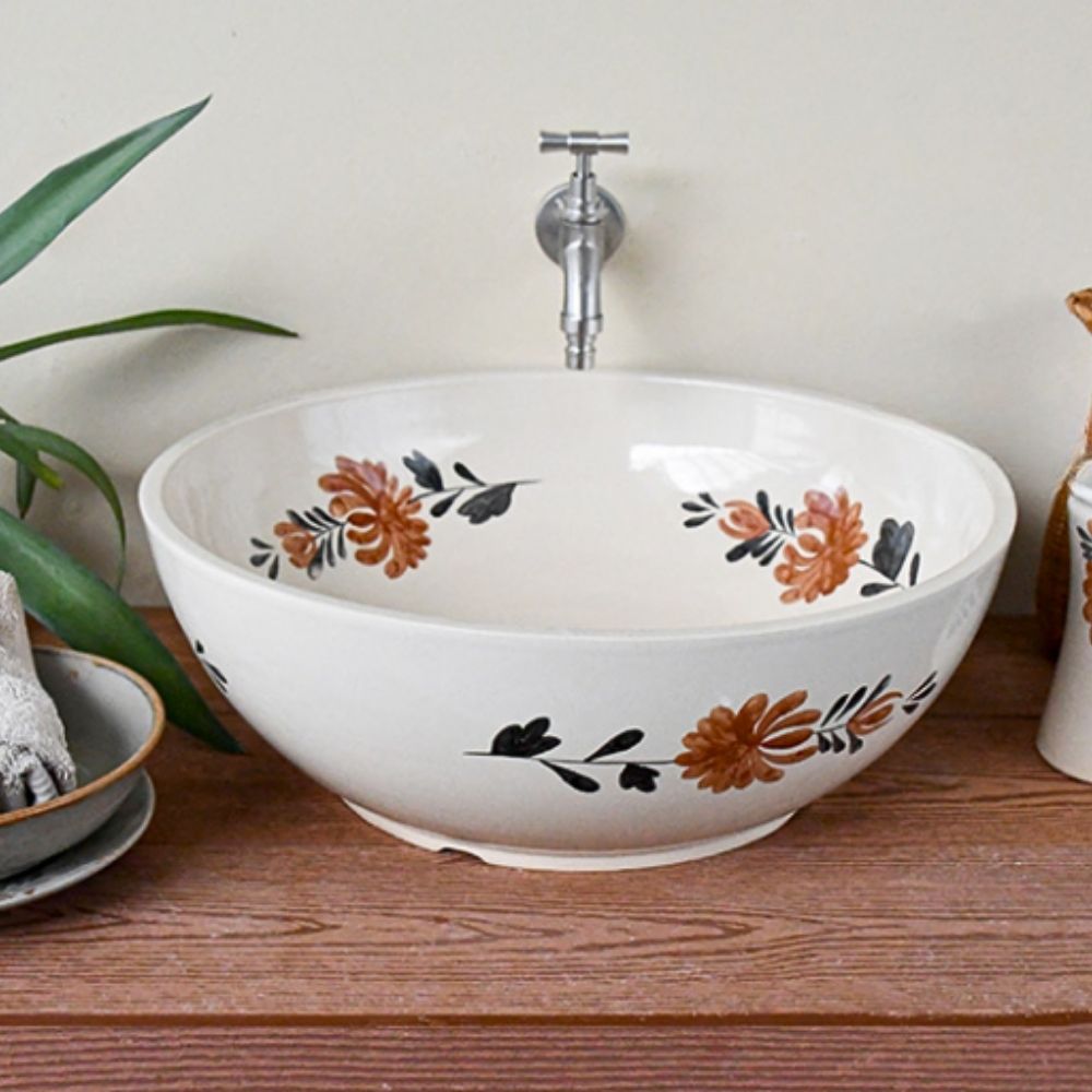 Chậu lavabo đặt bàn Kanly gốm mỹ thuật GV105