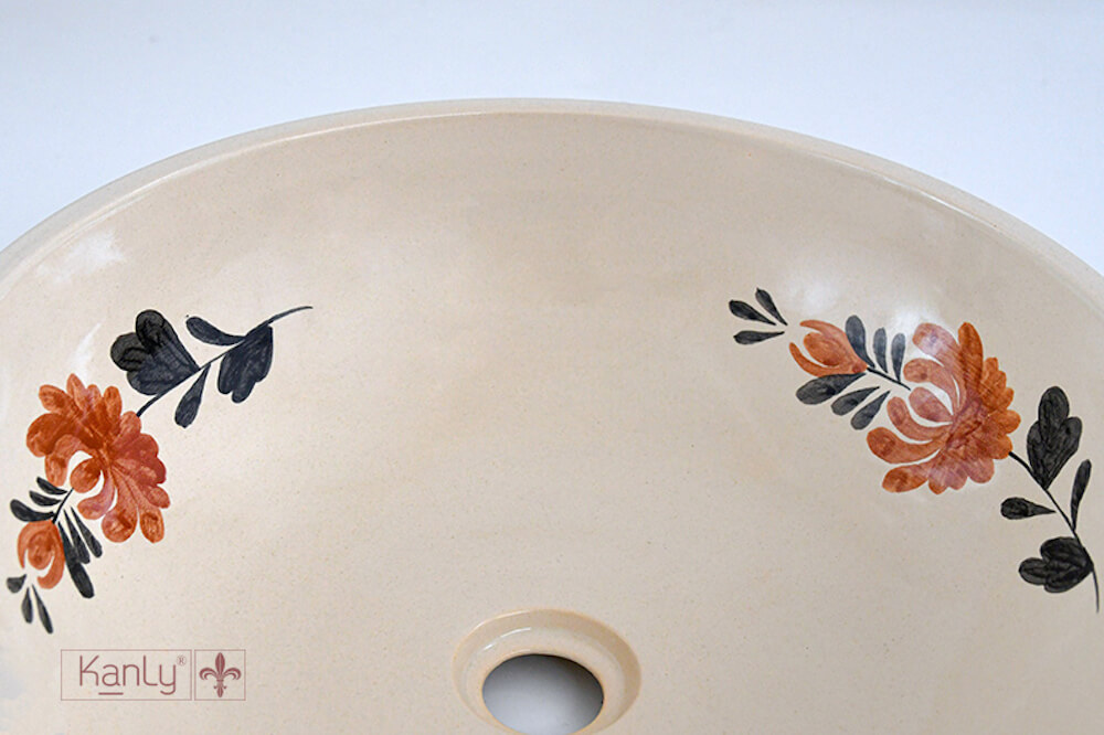 Chậu lavabo đặt bàn Kanly gốm mỹ thuật GV105