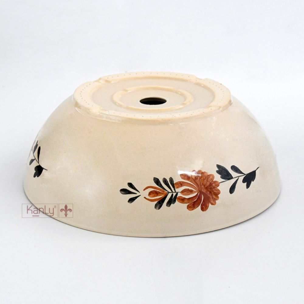 Chậu lavabo đặt bàn Kanly gốm mỹ thuật GV105