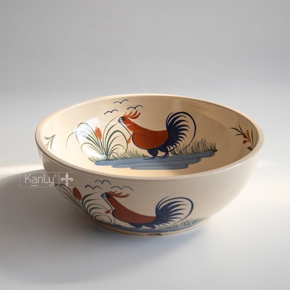 Chậu lavabo đặt bàn Kanly gốm mỹ thuật GV107