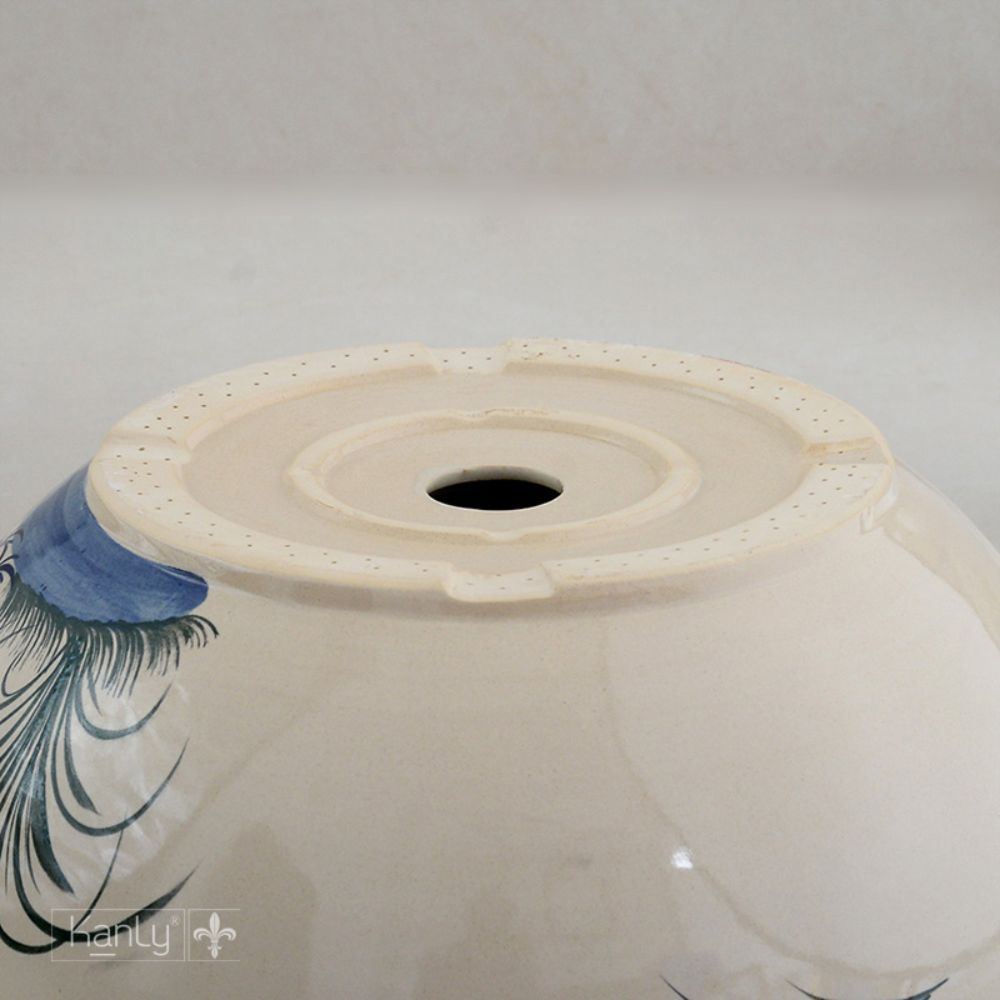 Chậu lavabo đặt bàn Kanly gốm mỹ thuật GV107