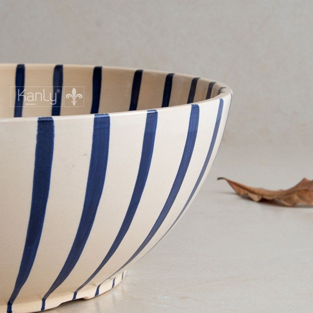 Chậu lavabo đặt bàn Kanly gốm mỹ thuật GV114