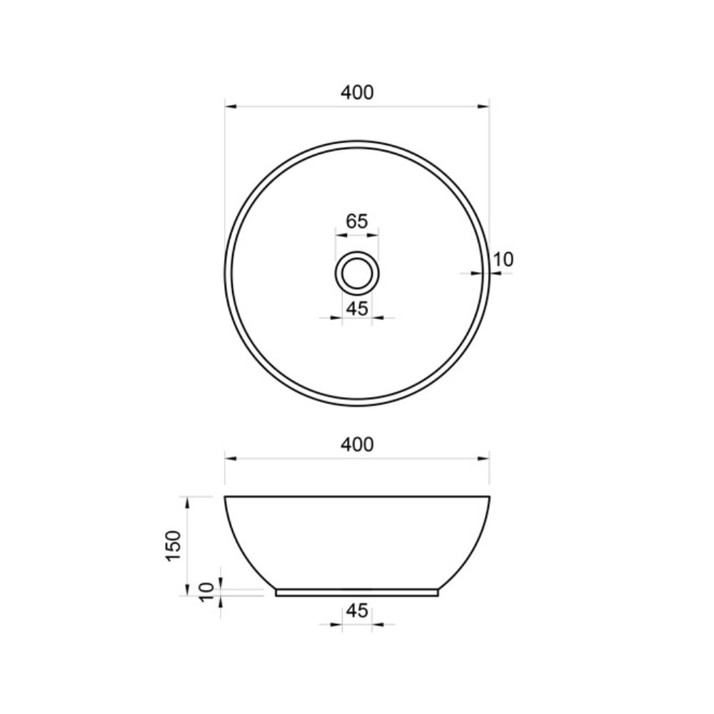 Chậu lavabo đặt bàn Kanly gốm mỹ thuật GV114