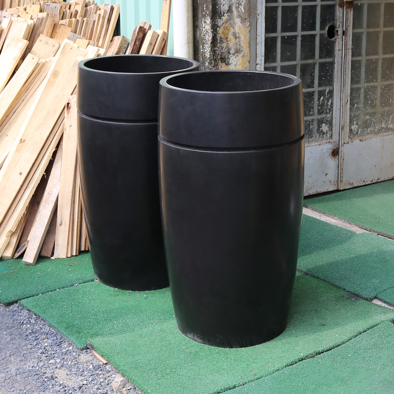 Chậu rửa lavabo Kanly dáng trụ đá Marble LH470