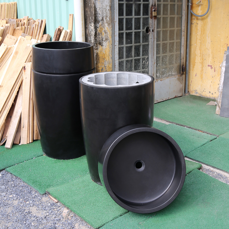 Chậu rửa lavabo Kanly dáng trụ đá Marble LH470