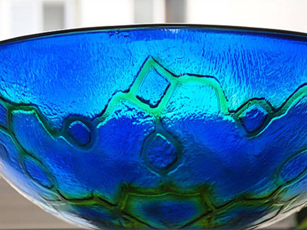 Chậu lavabo đặt bàn Kanly bằng thuỷ tinh LK127