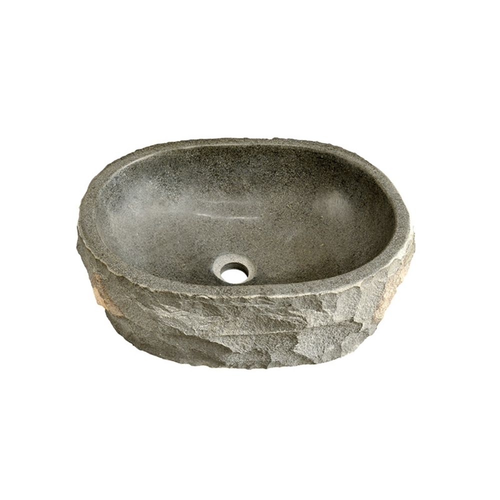 Chậu lavabo đặt bàn Kanly đá bazan tự nhiên MAR15BZ