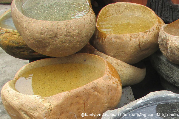 Chậu lavabo đặt bàn Kanly đá cuội MAR15C