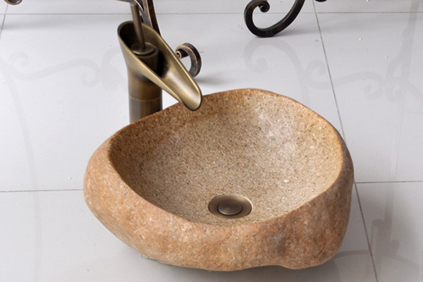 Chậu lavabo đặt bàn Kanly đá cuội MAR15C