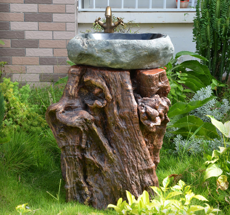 Chậu lavabo đặt bàn Kanly đá cuội tự nhiên MAR15HV