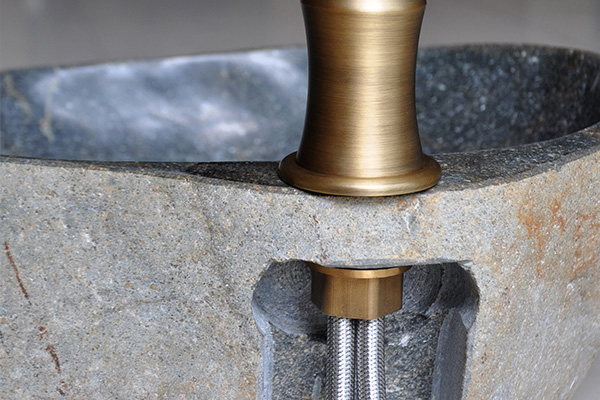 Chậu lavabo đặt bàn Kanly đá cuội tự nhiên MAR15HV