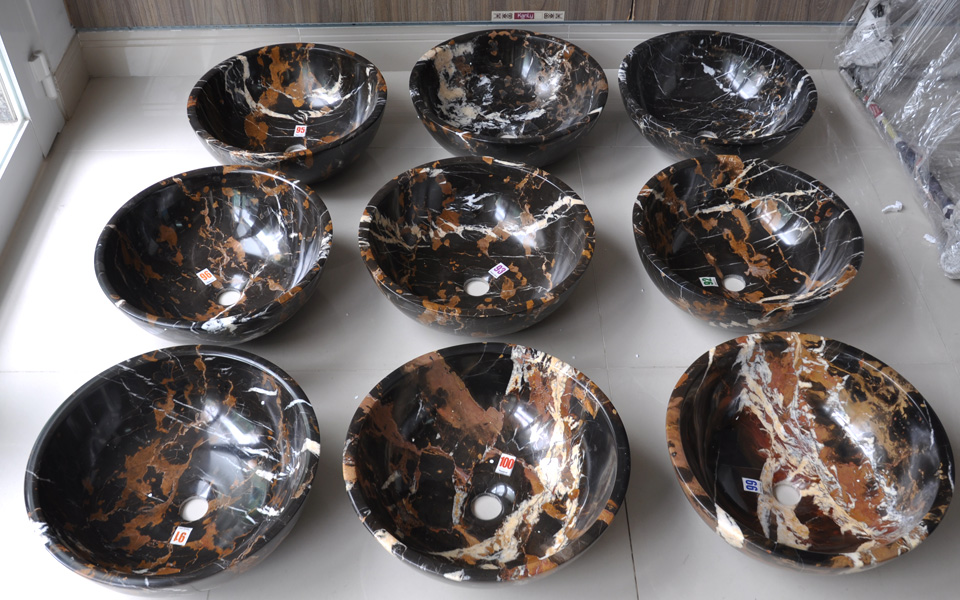 Chậu lavabo đặt bàn Kanly đá tự nhiên MAR16N