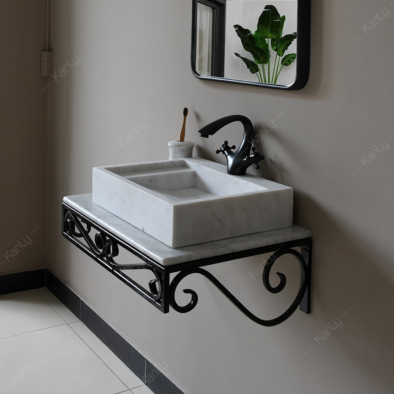 Chậu lavabo đặt bàn Kanly Marble MAR23V