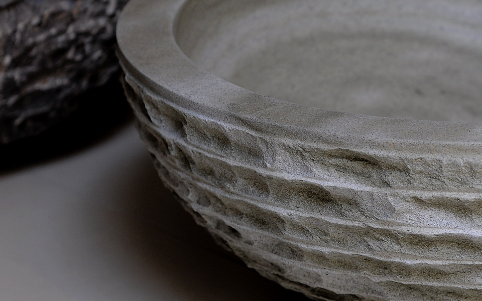 Chậu lavabo đặt bàn Kanly đá Marble MAR25Bi