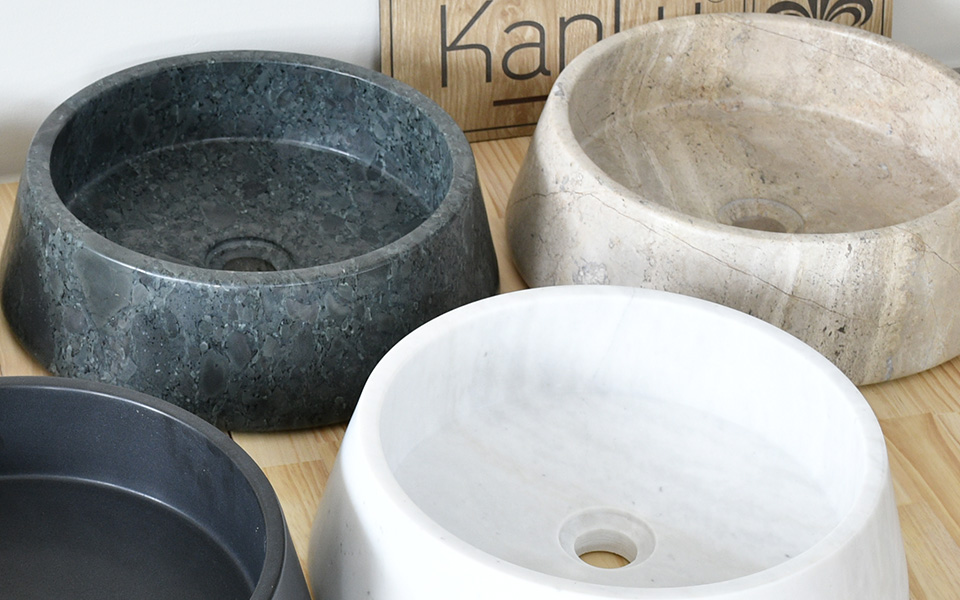Chậu lavabo đặt bàn Kanly đá tự nhiên MAR47V