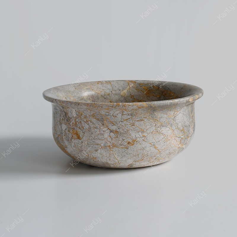 Chậu lavabo đặt bàn Kanly mini đá Marble MAR61V