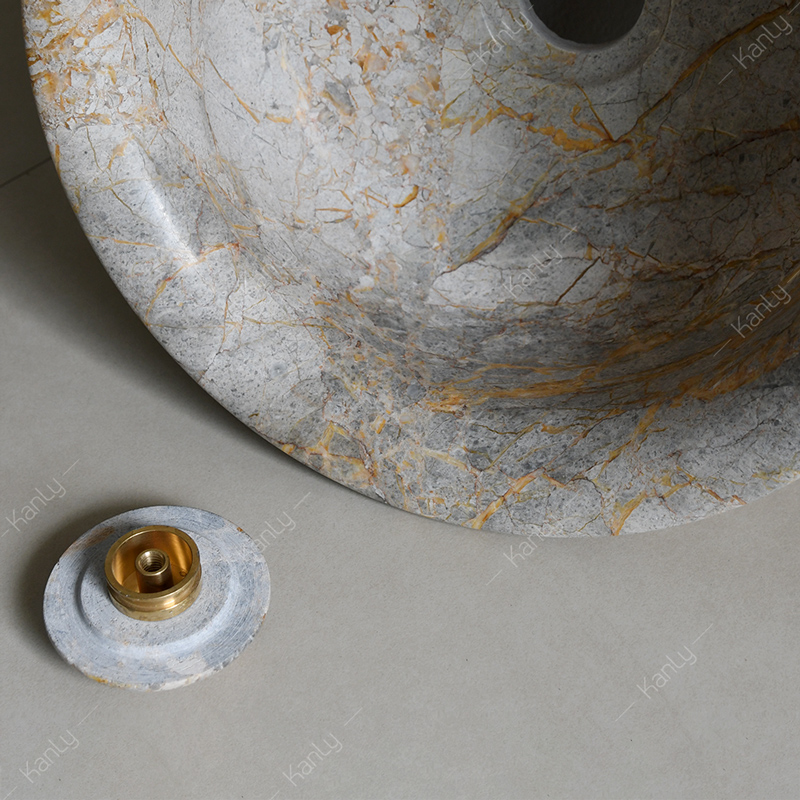 Chậu lavabo đặt bàn Kanly mini đá Marble MAR61V