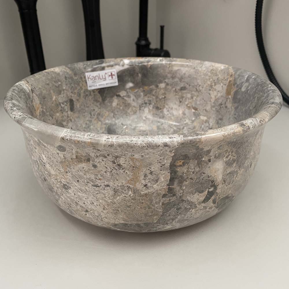 Chậu lavabo đặt bàn Kanly mini đá Marble MAR61V