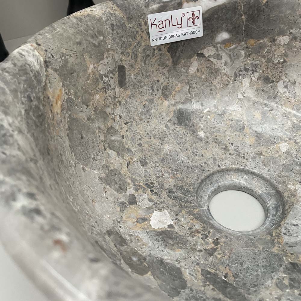 Chậu lavabo đặt bàn Kanly mini đá Marble MAR61V