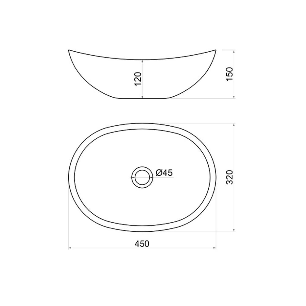 Chậu lavabo đặt bàn Kanly đá grey marble MAR64Fi