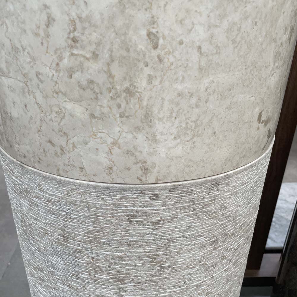 Chậu lavabo đặt bàn Kanly đá Marble Indo tự nhiên MAR71Ci / MAR74Ci