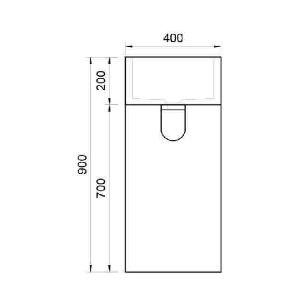 Chậu lavabo trụ đứng Kanly đá đen basalt MAR72CV