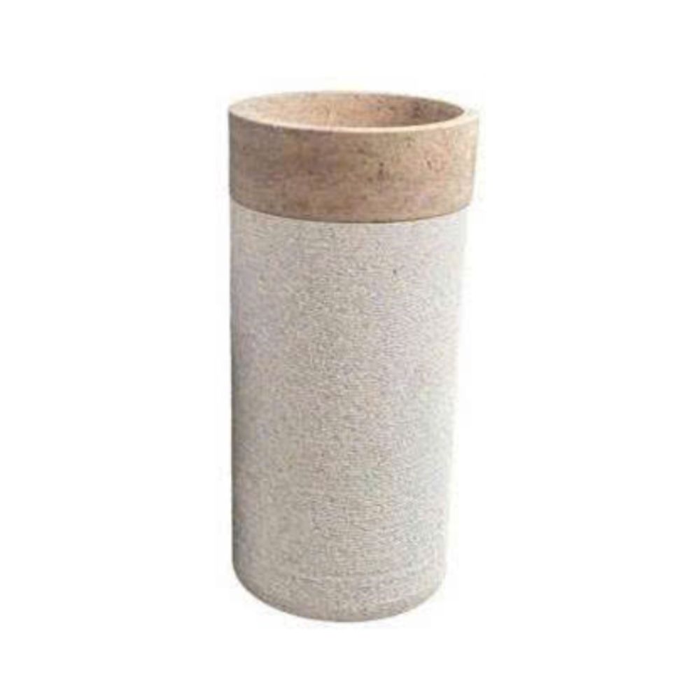 Chậu lavabo trụ đứng Kanly đá socola MAR74CV