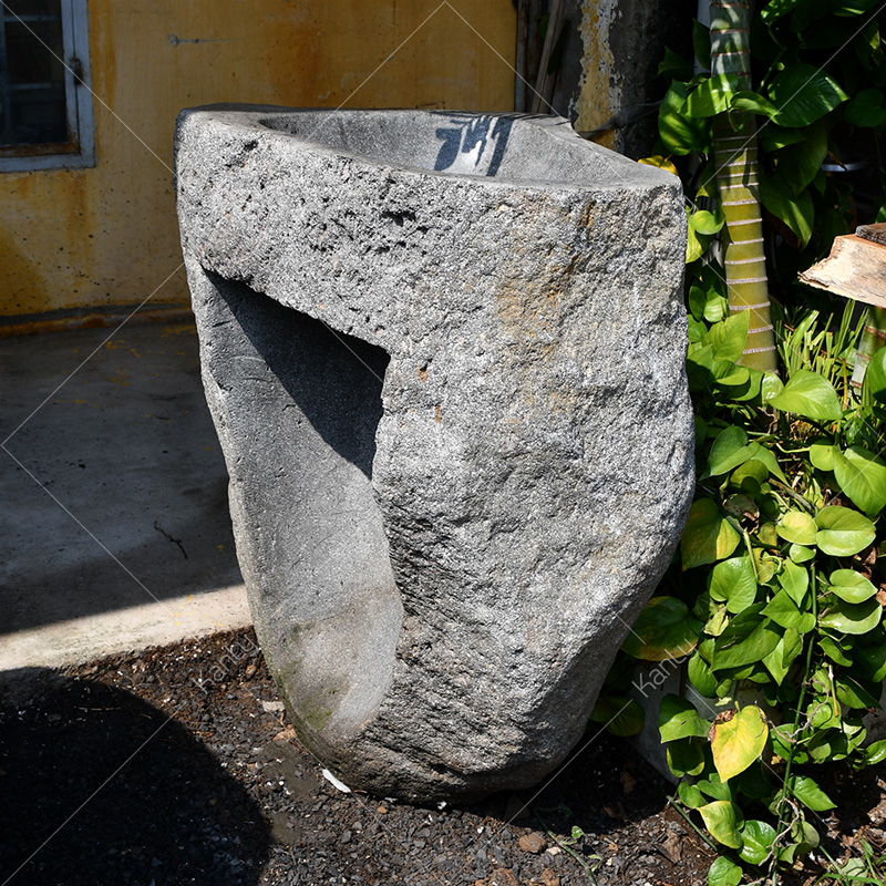 Chân đá cuội nguyên khối để lavabo đặt bàn Kanly MAR75i