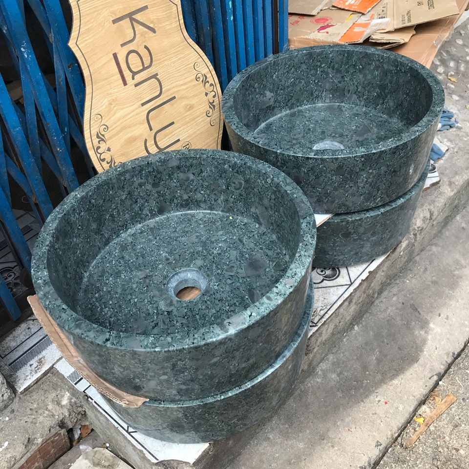 Chậu lavabo đặt bàn Kanly đá Marble MAR7E7