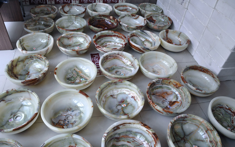 Chậu lavabo đặt bàn Kanly đá tự nhiên ONY11