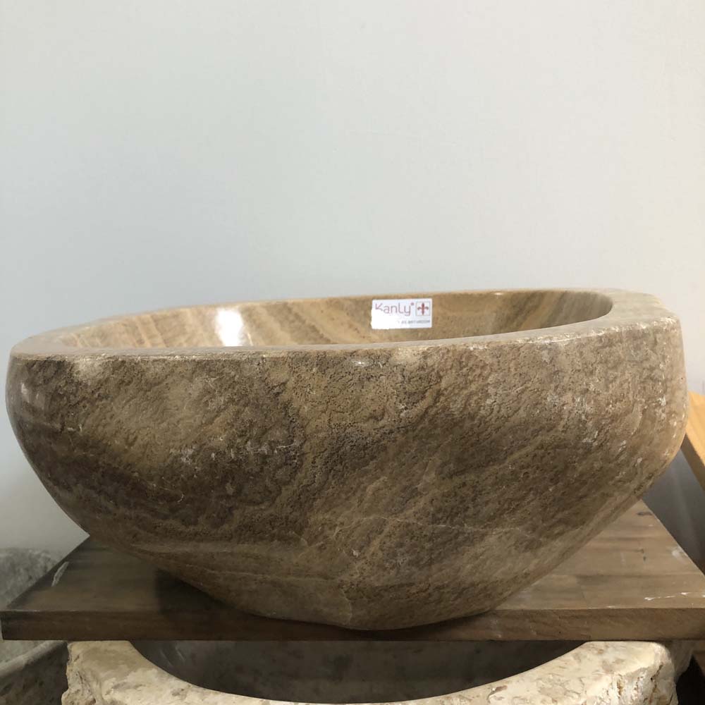 Chậu lavabo đặt bàn Kanly bằng đá ONYX ONY59i