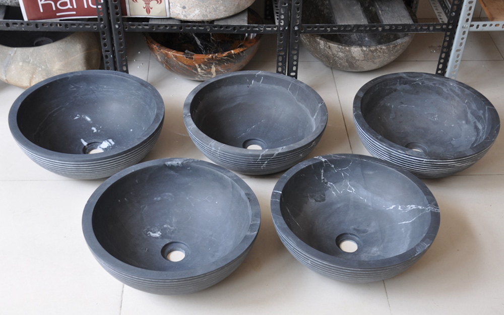 Chậu lavabo đặt bàn Kanly đá tự nhiên R12VL