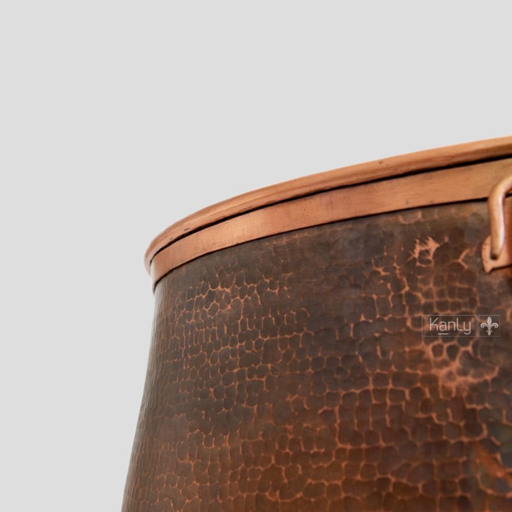 Chậu lavabo đặt bàn Kanly bằng đồng RSC414V