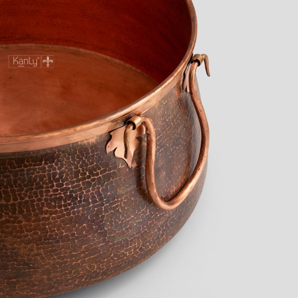 Chậu lavabo đặt bàn Kanly bằng đồng RSC414V