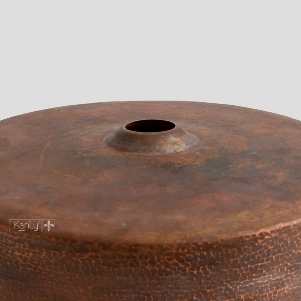 Chậu lavabo đặt bàn Kanly bằng đồng RSC414V