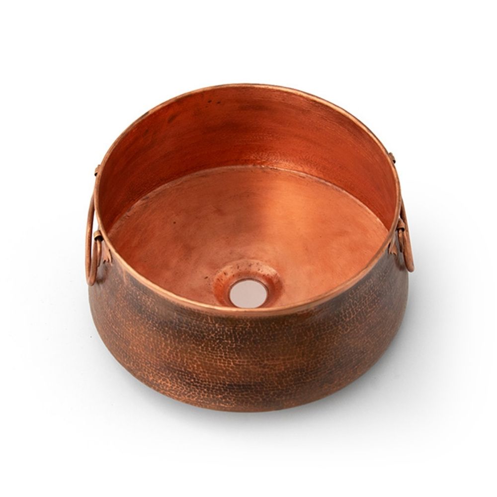 Chậu lavabo đặt bàn Kanly bằng đồng RSC414V