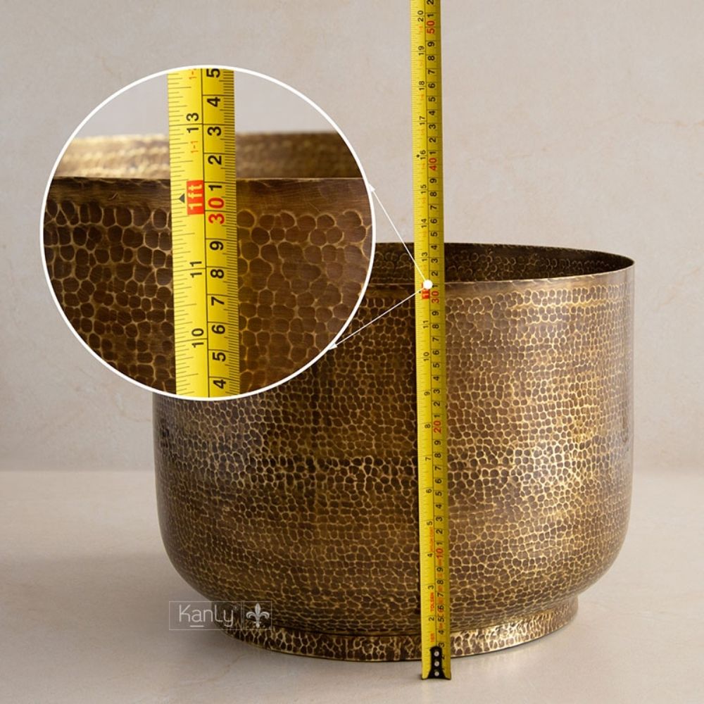 Chậu lavabo đặt bàn Kanly bằng đồng RSC421V