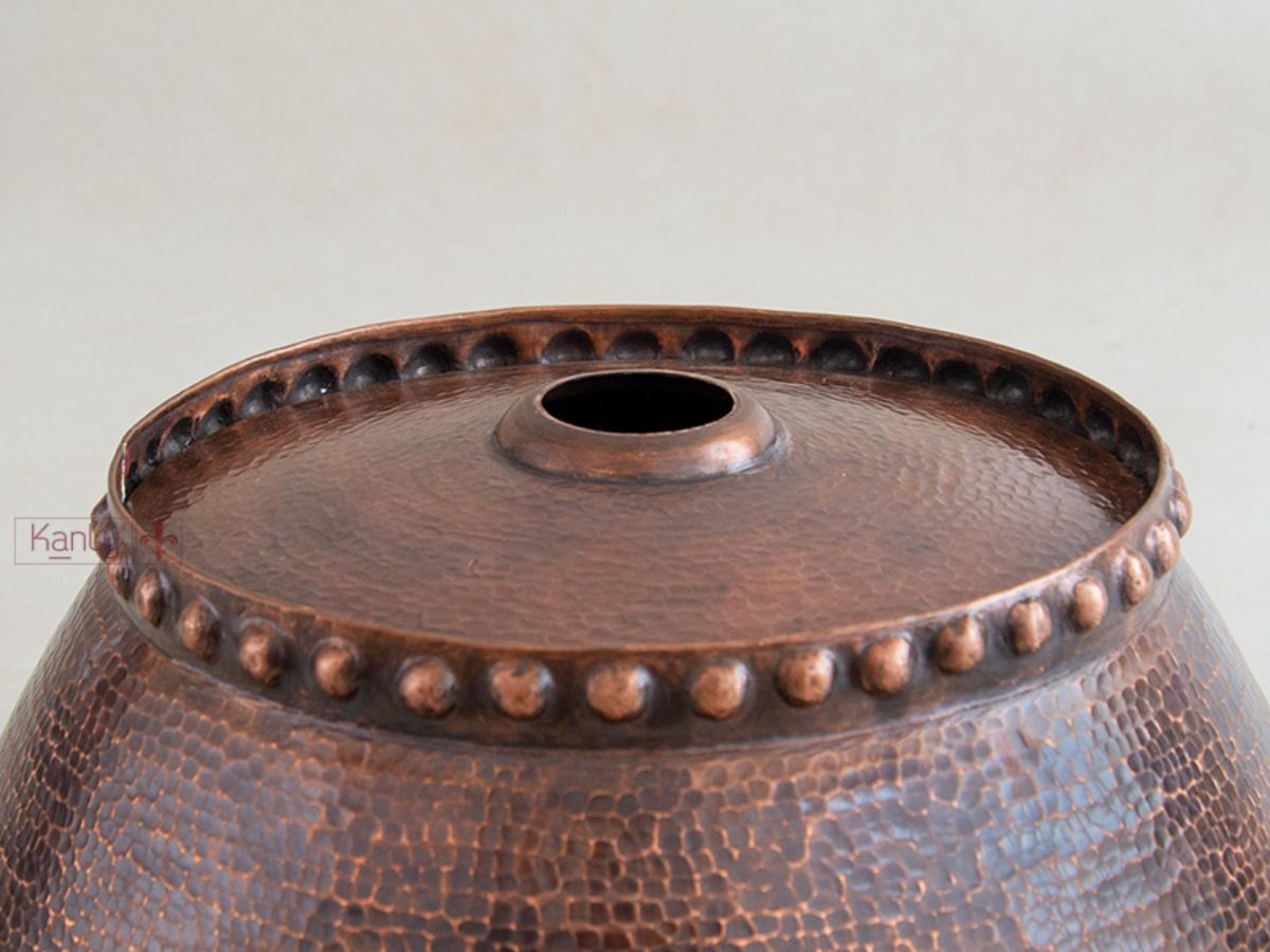 Chậu lavabo đặt bàn Kanly bằng đồng RSC422V