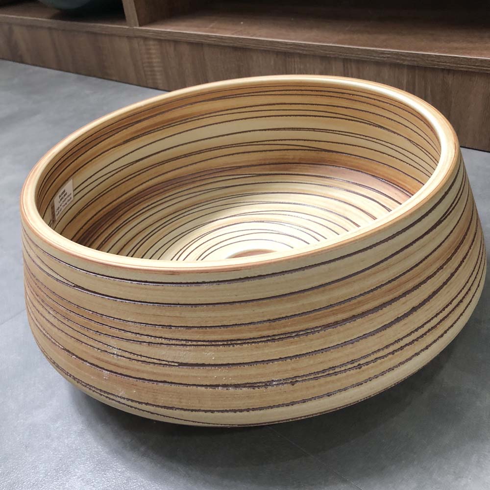 Chậu lavabo đặt bàn Kanly sứ hoa văn SU008