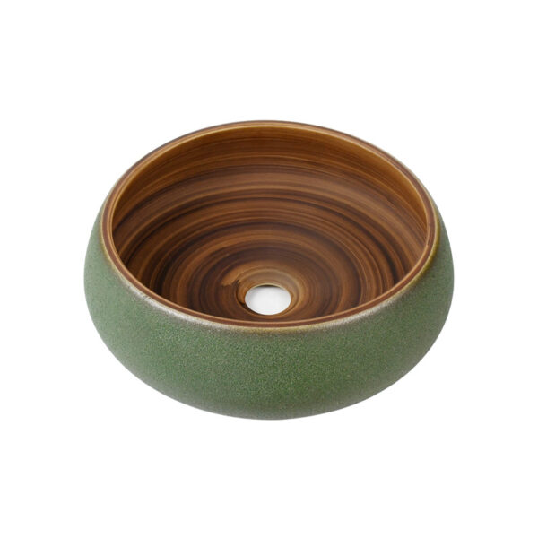 Chậu lavabo đặt bàn Kanly bằng sứ SU012