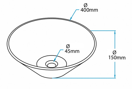 Chậu lavabo đặt bàn Kanly bằng sứ SU017