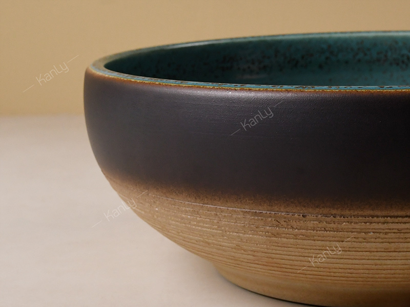 Chậu lavabo đặt bàn Kanly bằng sứ SU123