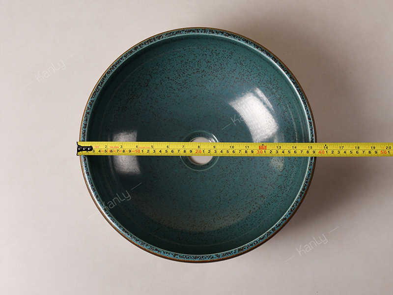 Chậu lavabo đặt bàn Kanly bằng sứ SU123