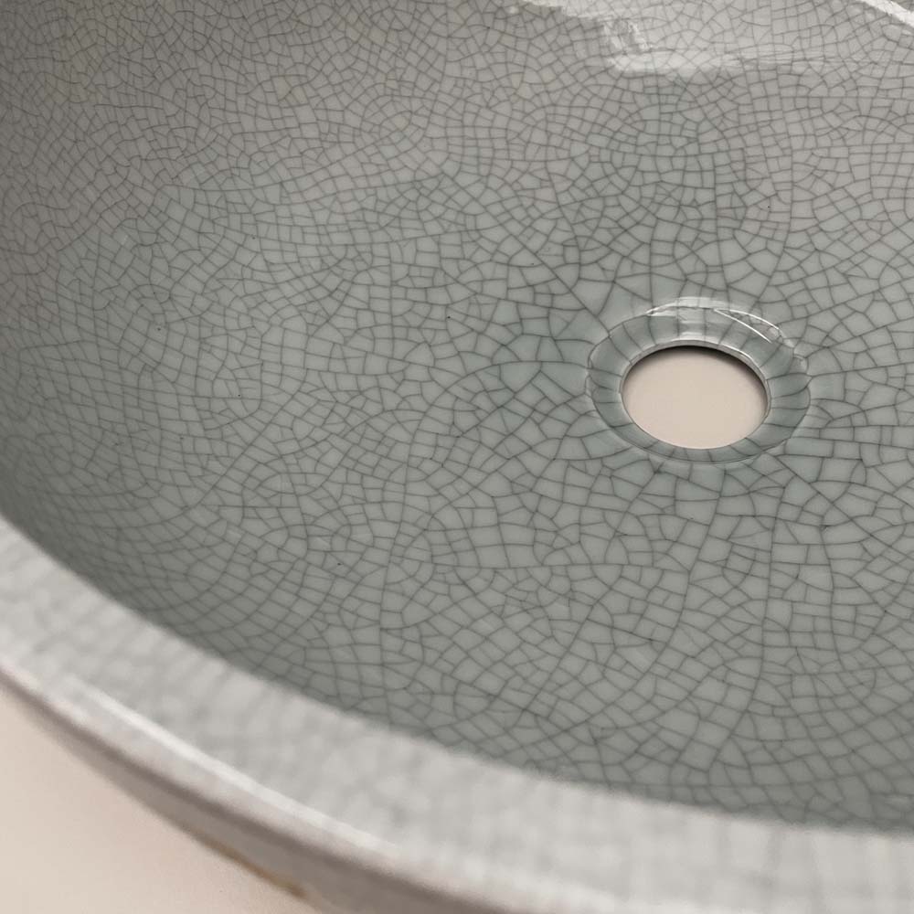 Chậu lavabo đặt bàn Kanly sứ hoa văn SU126