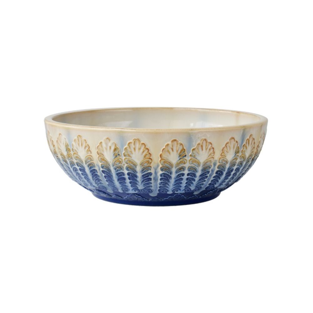 Chậu lavabo đặt bàn Kanly sứ hoa văn SU127