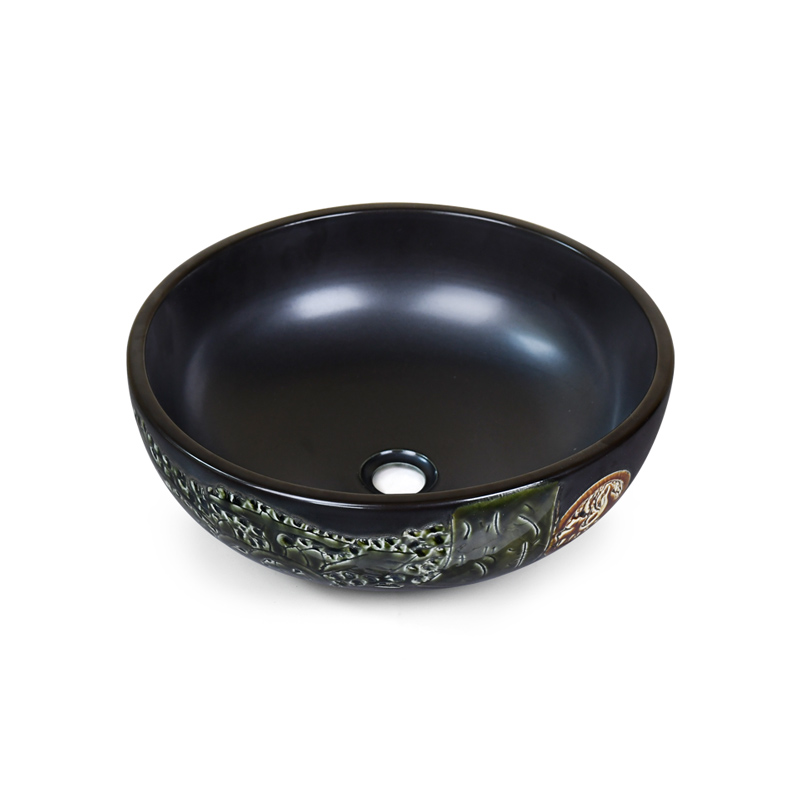 Chậu lavabo đặt bàn Kanly bằng sứ SU142