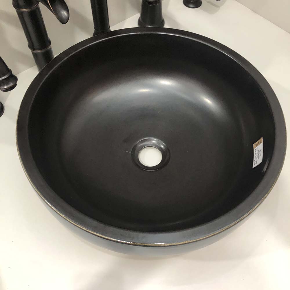 Chậu lavabo đặt bàn Kanly sứ hoa văn SU311