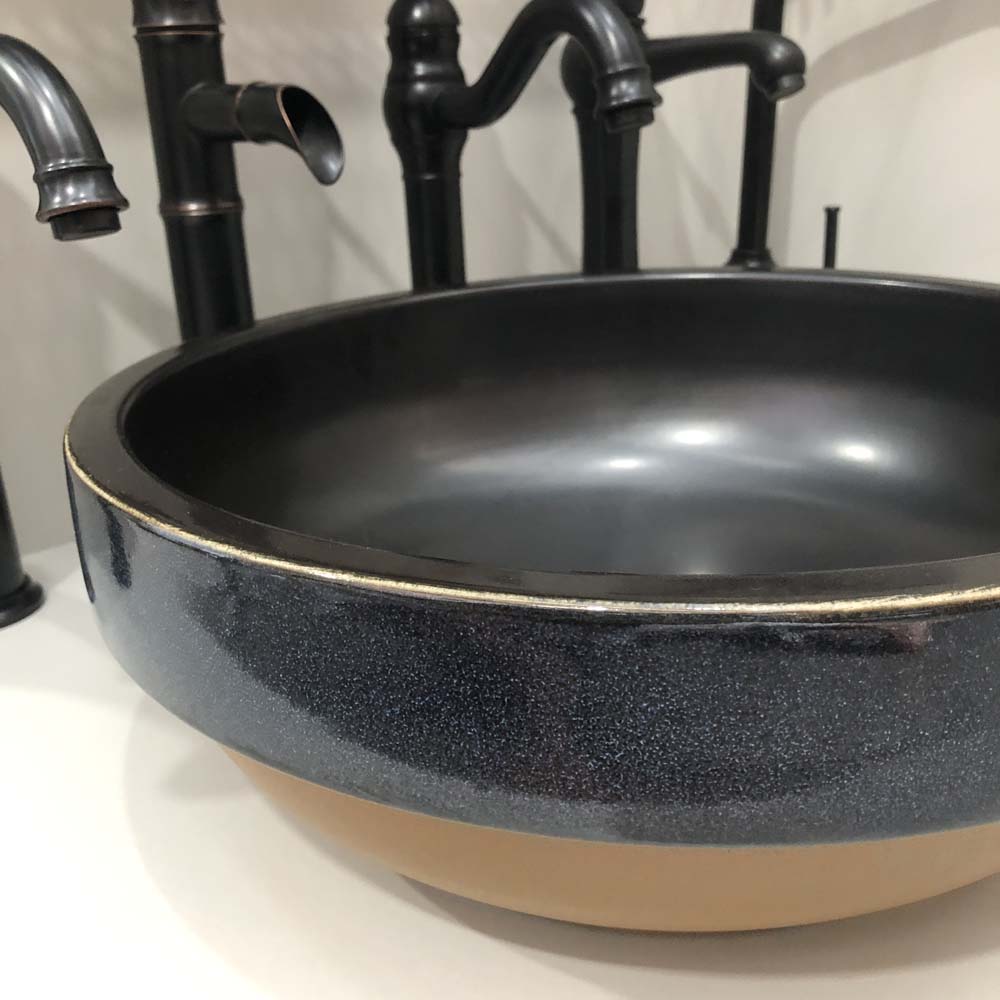 Chậu lavabo đặt bàn Kanly sứ hoa văn SU311