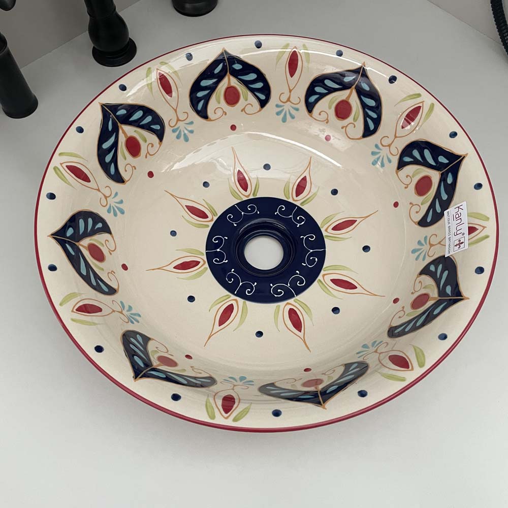 Chậu lavabo đặt bàn Kanly sứ mỹ thuật SU405